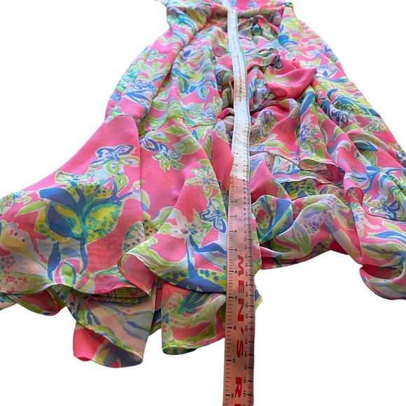 Lilly Pulitzer Anni Maxi Dress Size 2
Squeeze the Day 
High Low Ruffle - Picture 16 of 16